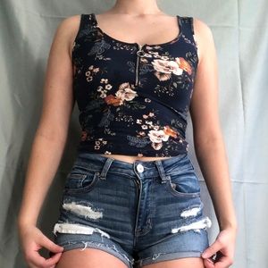 rue21 floral tank top